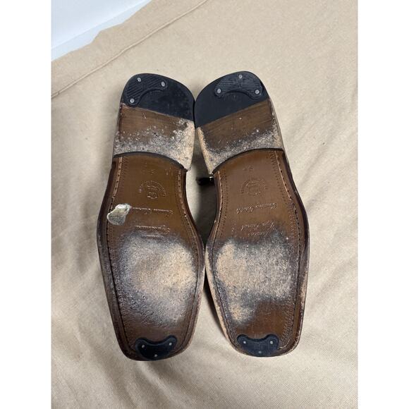 slickexotica Shoes Mens Size 9 Brown Ostrich Teju Lizard Derby Square Toe Dress main image 2